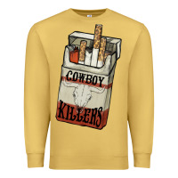 Antique Gold Cowboy killers cigarette package Premium Sweatshirt - HowdyJamesFarm