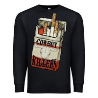 Black Cowboy killers cigarette package Premium Sweatshirt - HowdyJamesFarm