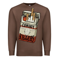 Chestnut Cowboy killers cigarette package Premium Sweatshirt - HowdyJamesFarm