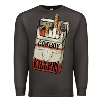 Smoke Cowboy killers cigarette package Premium Sweatshirt - HowdyJamesFarm