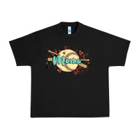 Black softball mama Urban Heavy Tee - MaliasSmallBusiness