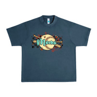 Midnight Navy softball mama Urban Heavy Tee - MaliasSmallBusiness