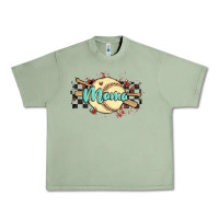 Oil Green softball mama Urban Heavy Tee - MaliasSmallBusiness