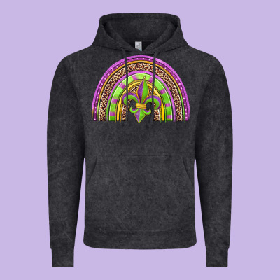 Mardi Gras Rainbow Vintage Hoodie Designed By Jasminsmagicworld