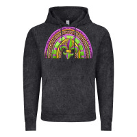 Vintage Black mardi gras rainbow Vintage Hoodie - Jasminsmagicworld
