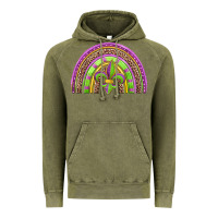 Vintage Olive mardi gras rainbow Vintage Hoodie - Jasminsmagicworld