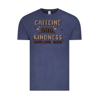 Vintage Denim caffeine & kindness Vintage Tee - MaliasSmallBusiness
