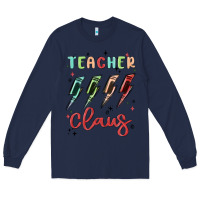 Navy teacher claus Long Sleeve Tee - MaliasSmallBusiness