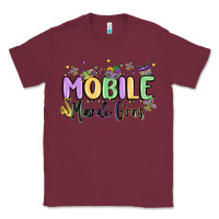 Burgundy mobile mardi gras Classic Tee - MaliasSmallBusiness
