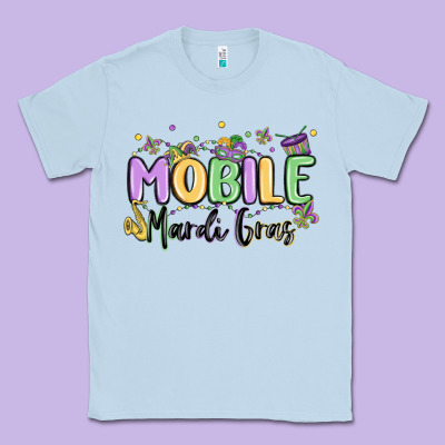 Mobile Mardi Gras Classic Tee Designed By Maliassmallbusiness