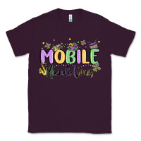 Plum mobile mardi gras Classic Tee - MaliasSmallBusiness