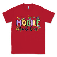 Red mobile mardi gras Classic Tee - MaliasSmallBusiness