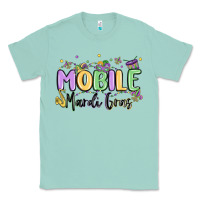 Seafoam mobile mardi gras Classic Tee - MaliasSmallBusiness