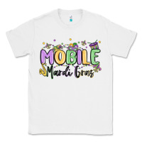 White mobile mardi gras Classic Tee - MaliasSmallBusiness