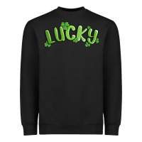 Black lucky st patricks day Heavyweight Sweatshirt - MaliasSmallBusiness