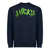 Navy lucky st patricks day Heavyweight Sweatshirt - MaliasSmallBusiness