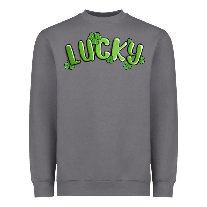 Lucky St Patricks Day Heavyweight Sweatshirt by MaliasSmallBusiness | Teevron