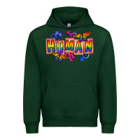 Forest Green Human pride Urban Hoodie - FaDigitalArtStudio
