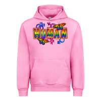 Fuchsia Pink Human pride Urban Hoodie - FaDigitalArtStudio