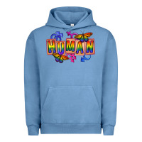 Pigment Pebble Blue Human pride Urban Hoodie - FaDigitalArtStudio