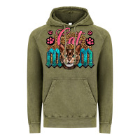 Vintage Olive Western Cat Mom Vintage Hoodie - LillyAllenDesigns