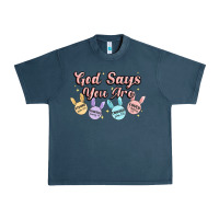 Midnight Navy god says you are easter Urban Heavy Tee - MaliasSmallBusiness