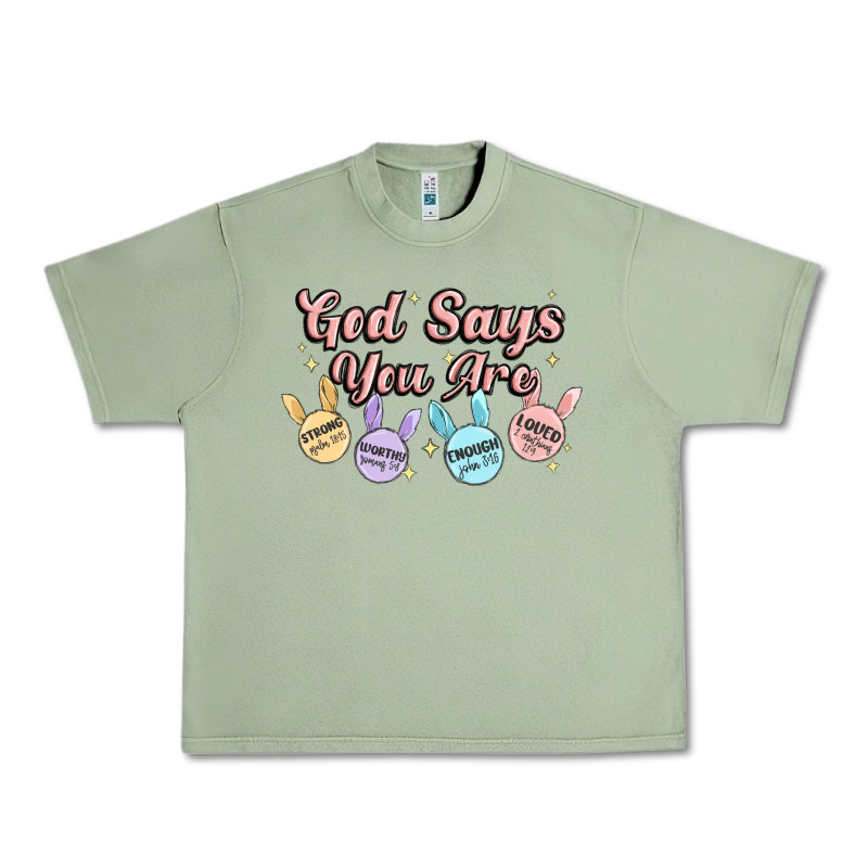 God Says You Are Easter Urban Heavy Tee by MaliasSmallBusiness | Teevron