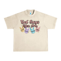 Sandshell god says you are easter Urban Heavy Tee - MaliasSmallBusiness