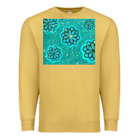 Antique Gold glitter turquoise Premium Sweatshirt - TumblerDesignByShophia