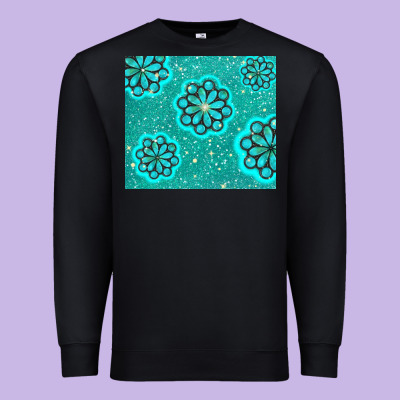 Glitter Turquoise Premium Sweatshirt Designed By Tumblerdesignbyshophia
