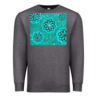 Charcoal Heather glitter turquoise Premium Sweatshirt - TumblerDesignByShophia