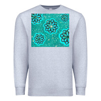 Heather Grey glitter turquoise Premium Sweatshirt - TumblerDesignByShophia