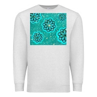 Oatmeal Heather glitter turquoise Premium Sweatshirt - TumblerDesignByShophia