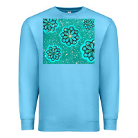 Ocean Blue glitter turquoise Premium Sweatshirt - TumblerDesignByShophia