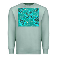 Seafoam glitter turquoise Premium Sweatshirt - TumblerDesignByShophia