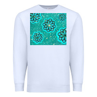 White glitter turquoise Premium Sweatshirt - TumblerDesignByShophia