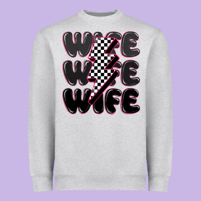 Wife Wife Wife Heavyweight Sweatshirt Designed By Maliassmallbusiness