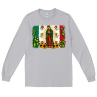 Moon Dust mexican flag our lady of guadalupe Long Sleeve Tee - JahusDesignShop