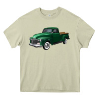 Mossy western green truck right 34 view Heavy Core Tee - FaDigitalArtStudio