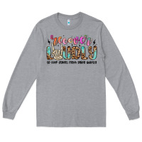 Heather Grey recover loudly to keep others from dying quietly m Long Sleeve Tee - MaliasSmallBusiness