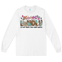 White recover loudly to keep others from dying quietly m Long Sleeve Tee - MaliasSmallBusiness