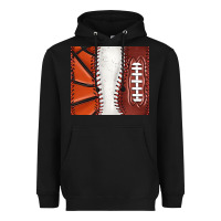 Black baseball and basketball and football tumbler tbs Heavyweight Hoodie - TumblerDesignByShophia