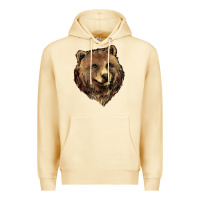 Pina Colada Grizzly Bear Head Premium Hoodie - HowdyJamesFarm