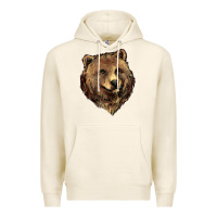 Tofu Grizzly Bear Head Premium Hoodie - HowdyJamesFarm
