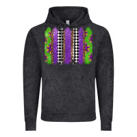 Vintage Black mardi gras brushstrokes Vintage Hoodie - Jasminsmagicworld