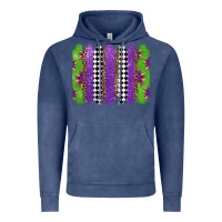 Vintage Denim mardi gras brushstrokes Vintage Hoodie - Jasminsmagicworld