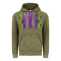 Vintage Olive mardi gras brushstrokes Vintage Hoodie - Jasminsmagicworld