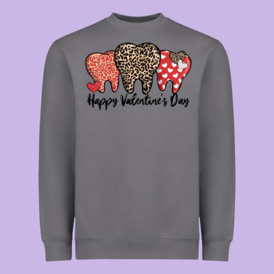 Dentist Happy Valentines Day Heavyweight Sweatshirt Designed By Maliassmallbusiness