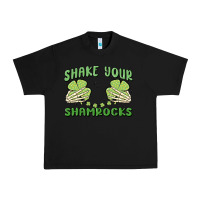 Black shake your shamrocks Urban Heavy Tee - MaliasSmallBusiness