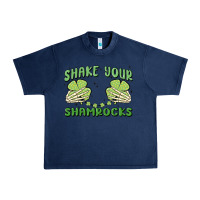 Navy shake your shamrocks Urban Heavy Tee - MaliasSmallBusiness